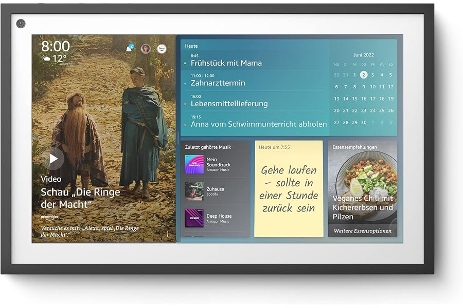 Zertifiziert und generalüberholt Echo Show 15 | 15,6-Zoll-Smart-Display in Full HD, Alexa und Fire T