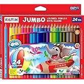 Fatih FA33350KB24RTB Tam Boy Jumbo Renkli Kuru Boya, 24 Renk