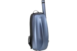 GEWA Space Bag Bleu avec étui à archet - Étui/sac à dos pour violon 4/4-3/4 - Couvercle extérieur en polycarbonate - Dos ergonomique - Compartiments pour accessoires