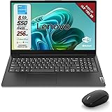 Lenovo, Pc Portatile Notebook, Display FHD da 15,6", CPU Intel N4500, Ram 8Gb, SSD 256Gb, Computer Portatile con Libre, W11 e