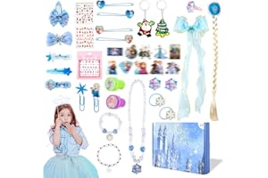 WIRHAUT Advent Calendar 2025 Girl, Princess Christmas Toys Jewelry Countdown for Kids, 24 Days Advent Calendar with Necklace Earring Hair Accessories, Xmas Surprise Gift for Girls Kids