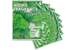 DIEMME FIORI | Home Fragrance L'Essenziale, Sacchetti Profumati per Armadio e Piccoli Ambienti, Fragranza a Lunga Durata, Menta, 8 Pezzi