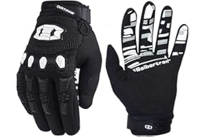 Seibertron Dirtpaw Donna e Uomo Traspirante Touch Screen Pieno Dito Guanti Sportivi per Ciclismo Bicicletta Bici BMX MX ATV MTB e Road Racing Motorcycle Motocross con Protection sulle nocche