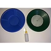 In Mekanik Altın Eleme Tavası (1 Pan - 1 Pan &Uuml;st&uuml; Elek - 1 Vakum Pompa) Kargo Dahil Fiyat (Mavi)