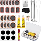 THIMOONS Flickzeug Fahrrad Reparaturset - Reifenreparaturset mit Reifenheber Flickset Flickzeug Fahrradflickenzeug mit Tragba