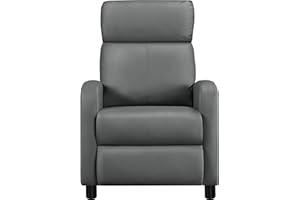 ‎YAHEETECH Yaheetech Ruhesessel Relaxsessel Liegesessel mit Verstellbarer Fußstütze und liegefunktion Fernsehsessel aus Kunstleder Einzelsofa 160° neigbar