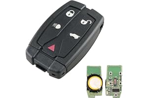 Heart Horse Guscio per Chiave compatibile con L and Rover Freelander 2, 5 Tasti Ricambio Guscio Chiave Telecomando con 433Mhz ID46 chip per Freelander2 Chiave Telecomando, Freelander Guscio Chiavi