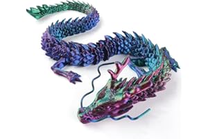 LGWJHCY Ornamento D'acquario Blu-Viola Dragon, Decorazioni per Mini Acquari 3d, Giunti mobili Ornament Draghi, Ornamenti per le Vasche Pesce Drago per Accessori per Acquari per Ufficio.
