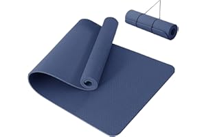 Good Nite Yoga Mat Thick 10 mm Exercise Mat TPE Yoga Mats For Women & Men Non-Slip Gym Mats For Home Fitness Workout Pilates