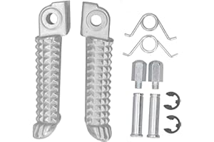 Yuecoom Pedal de motocicleta, clavija de reposapiés, estribo de Metal para carreras de Moto, Pedal de reposapiés apto para R1 R6 MT09 MT07 R3 R15 R25 FZ1 FZ6 YZF600 YZF1000