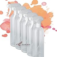 ÄUGEN GmbH | 5 Stk a 1000ml Sprühflaschen | verbesserte Sprühköpfe | leer | transparent | klar | Spray Bottle