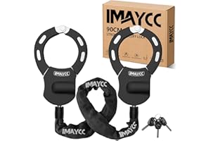 IMAYCC Menottes Antivol/Cadenas Trotinette Electrique, Idéal Pour Les Vélos, Trottinettes,Poussettes,Moto Adulte,Portail,Clôture,Etc