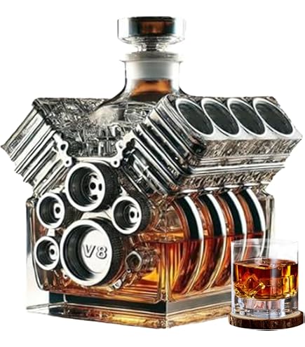 Carafe à Whisky En Forme De Pelleteuse 3D - Verre Borosilicate 300ml - Décoration Bar Originale - 10