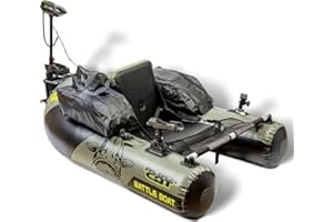 Black Cat Kit de bateaux de bataille - Bateau Belly + moteur électrique pour la pêche active au silure - Bateau de pêche pour la pêche au silure - Bateau à waller avec moteur électrique pour la pêche