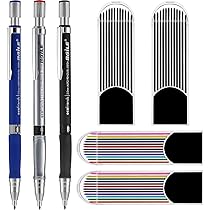 Set Matite Automatiche Metalliche - 4 Misure 0.3/0.5/0.7/2.0mm, Con Portamina E Scatola Regalo, Per Scuola E Ufficio - Foto 14