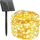 Light Home Solar Powered LED Light Chain &ndash; 10 Meters, 100 LEDs, IP64 Waterproof, 8 Modes, Warm White Light, Garden, Tree, Sweat