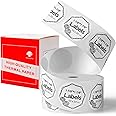 Phomemo M110 Labels Multi-Purpose Self-Adhesive White Round Thermal Label for M110 / M220 / M221/ M150 Label Printer, 1.96" x 1.96"（50x50 mm）, 140 Labels/Roll, Label for Small Business, Home, Office