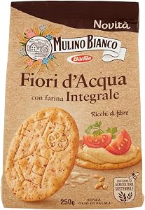 Mulino Bianco Cracker Fiori d'Acqua Integrali Ricchi di Fibre 250 g