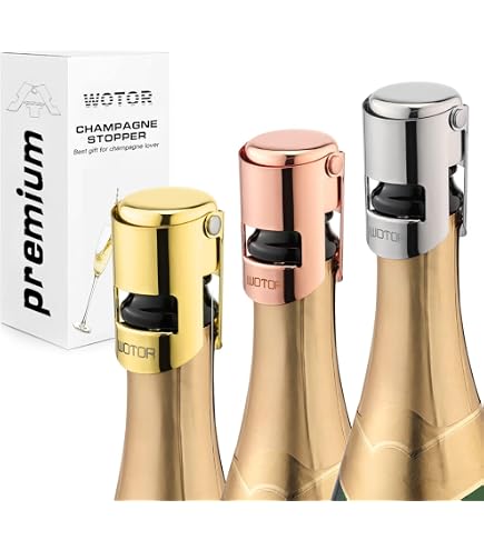 Bouchons Bouteille Vin Acier Inoxydable Réutilisables 2 Pièces - Conservation Fraîcheur 15 Jours