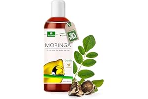 ‎MORIVEDA Moringa Öl Basic 100ml - kaltgepresst aus Oleifera Samen und Schoten - Hautpflege Haarpflege Wundpflege Anti-Aging - Speiseöl - Behenöl von MoriVeda