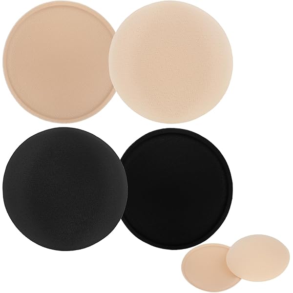 2 Paar BH Bikini Cups Einlagen 10x10cm Rund Form Bra Pads Push Up Für