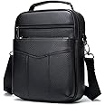 Hebetag Leather Shoulder Messenger Bag for Men Business Pack Wallet Phone Purse