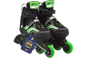 ‎B BEST SPORTING Best Sporting Inline Skates Kinder I Rollschuhe größenverstellbar I robuste Inliner für Jugendliche mit Bremse I Rollerskates Schuhe Kinder I Kinder Inliner mit 4 Rollen
