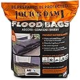 Quick Dam QD1224-6 Water Activated Flood Bags 1ft x 2ft, 6-Pack, Black