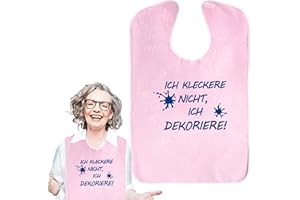 Xerteam Bavoir pour adultes, bavoirs de nourriture pour adultes, bavoirs âgés réutilisables, bavoirs amusants pour adultes, bavoirs imperméables pour femmes âgées et hommes