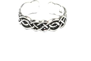 ART GECKO ADJUSTABLE 925 Sterling Silver TOE Ring (TR16091613) - Gift Boxed