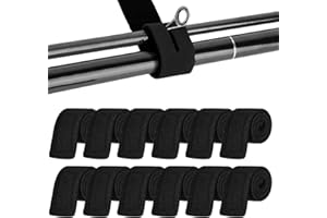 Annyswit 12 Pezzi Cintura Elastica Regolabile per Canne da Pesca - Cravatte e Fascette per Accessori, Cinghia per Il Fissaggio e la Protezione