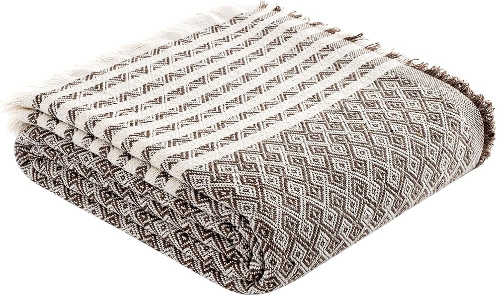 TeksNil Home Kahverengi Koltuk Kanepe Örtüsü Koruyucu Koltuk Şali 170X200 Çekyat Örtüsü