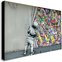 Exposed Kids Banksy Dismaland Canvas Wall Art Picture Print