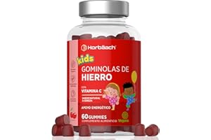HORBÄACH Hierro y Vitamina C Gominolas para Niños | Vegano | Iron and Vitamin C Supplement for Kids | de Horbaach