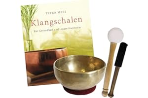 NATURHEILMITTEL HEILSTEINE METHUSALEM GMBH NEU-ULM Therapie KLANGSCHALE 300-400g + BUCH Peter Hess 5-tlg Klangmassage SET. UNIVERSALSCHALE Handarbeit NEPAL. 2 x Klöppel + ZUBEHÖR. 70192-22