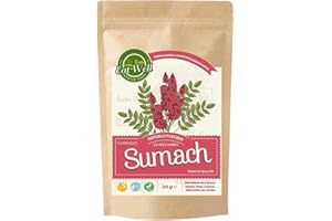 ‎EAT WELL PREMIUM FOODS Eat Well Sumach Gewürz - 250 g Packung| Gemahlene Sumachbeeren | 100% natürliches Gewürz aus dem Nahen Osten | Würzige und Milde Premium-Zutaten zum Kochen und Würzen