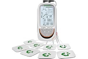 ‎TESMED TESMED TE-880R Plus TENS EMS Gerät: Wiederaufladbarer Muskelelektrostimulator, Reizstromgerät mit TENS Gerät Schmerztherapie, EMS & Massagefunktion, 73 Programme (2 anpassbar), 8 Elektroden