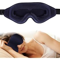 Maschera Per Dormire In Seta - 2 Pezzi Con Cinturino Regolabile, Copertura Occhi Morbida E Oscurante - Foto 3