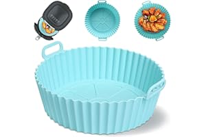 NATIVODEX Molde de Silicona Premium para Freidora de Aire (19cm), Para Freidoras de 4,5L, 5,5L y 6,5L, Silicona Libre BPA Premium