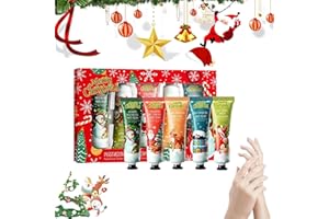 RAKIUTY Crema Mani Set,Creme per Le Mani Set Regalo di Natale,Crema Mani Regalo Natale Set,Nutriente e Riparare Mani Secche, Set Regalo Crema Mani per Compleanno, Natale, Anniversario e Festa,5 Pezzi