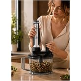 Multi Blend 1700 W Siyah El Blender Seti, Doğrayıcı, &Ccedil;ırpıcı, Rende ve Dilimleme Aparatlı