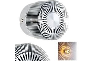 HOFSTEIN Lampa ścienna Cantoni, lampa ścienna z metalu w kolorze matowego niklu, spot ścienny 1-płomienny, 1 x G9, reflektor ścienny z efektem świetlnym, bez żarówek