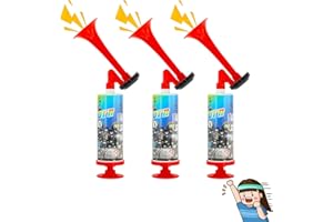 NEXHYP 3Pcs Air Horn, Handheld Air Horn Pump, Boat Safety Football Noise Makers, Safety Alarm, Hand Klaxon Suitable For Car Marine Boats Sports Events Camping Universal, Festival, Rave, Olympics
