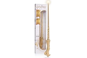 WOW! STUFF Voldermort Lumos Wand Light up 14", Harry Potter Official Wands and Wizarding World, Toys and Collectables, Role Play or Dress-up Costume Accessory for Girls and Boys, Ages 8+, Beige