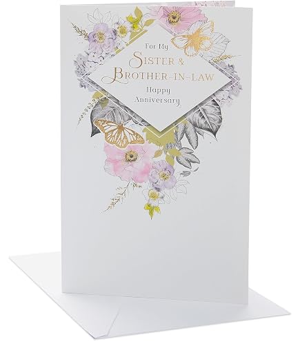 Jonny Javelin Hochzeitstagskarte – Für Schwester & Schwager, Mit Hunde-Design