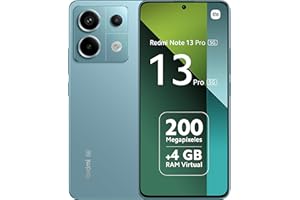 Xiaomi Redmi Note 13 Pro 5G - Smartphone de 8+128 GB, Pantalla de 6.67" AMOLED 1.5K 120Hz, Qualcomm Snapdragon 7 Gen 2, Triple cámara de hasta 200MP, Hypercharge 67W, Azul
