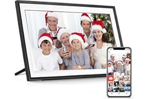 WiFi Digital Photo Frame, Camnoon 15.6 Inch Digital Picture Frame, 1280x800 IPS LCD Touch Screen, 5 Play Modes, Auto-Rotate Built in 16GB Memory, Quick Easy Share Photos or Videos via the Frameo App