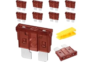NUTKIT 10 st bilsäkringar blandade kit, 40 ampere standardbladsäkringar