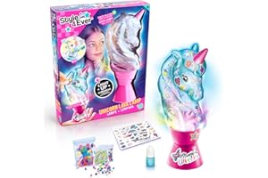 Canal Toys - Style 4 ever - Lava Lampe Licorne à Customiser - Deco DIY - Idée Cadeau Enfants - Jouet Loisir Créatif - Personnalise ta Lampe - 3 Styles à Collectionner - LED - Dès 6 ans - OFG 297