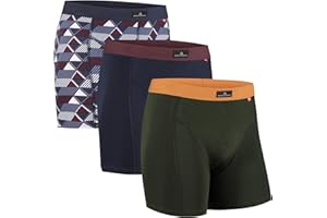 DANISH ENDURANCE Boxer Homme en Coton Ultra Doux et Élastique avec ou sans Poche, Caleçon Homme, Lot de 3, 6 ou 10